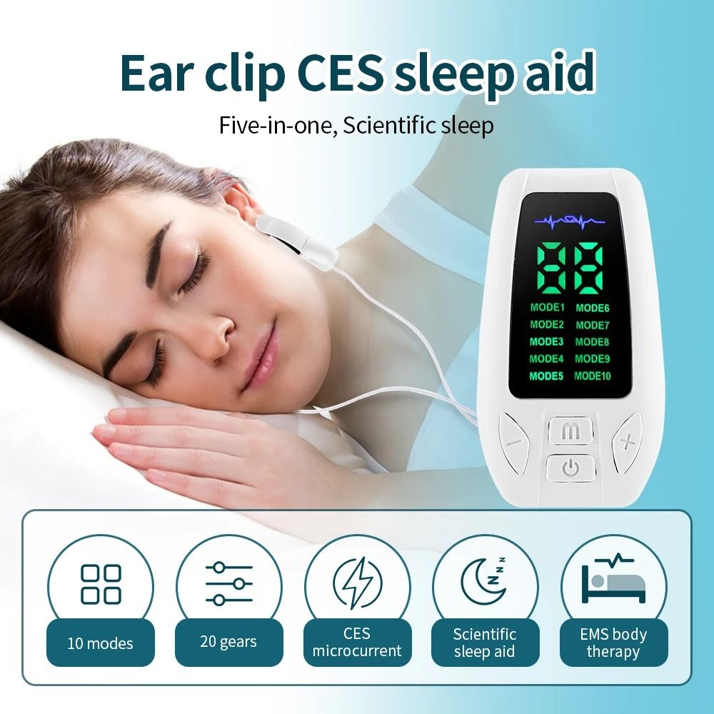 Microcurrent CES Sleep Aid Device With 3 And 10 Modes For Anxiety Insomnia And Relaxation 2