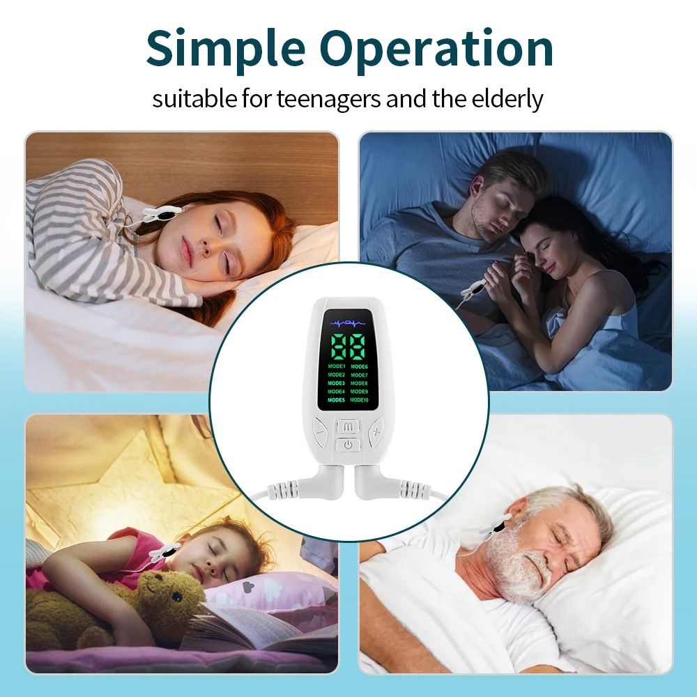 Microcurrent CES Sleep Aid Device With 3 And 10 Modes For Anxiety Insomnia And Relaxation 5