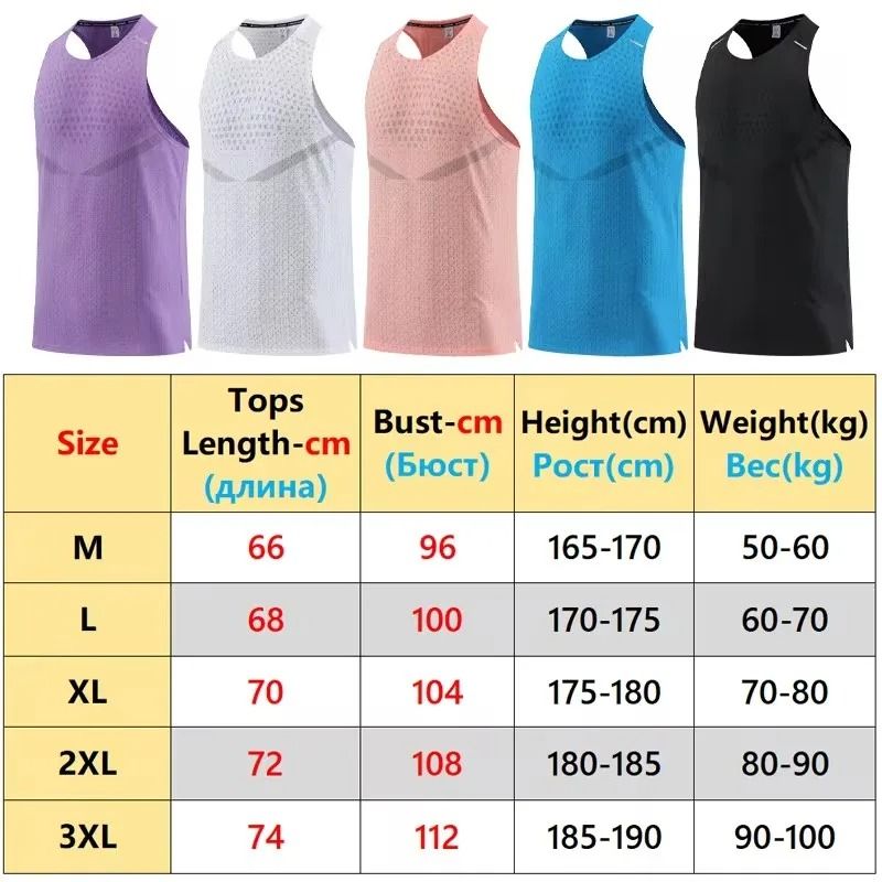Men Mesh Gym Vest Breathable Running Training Tank Top 1