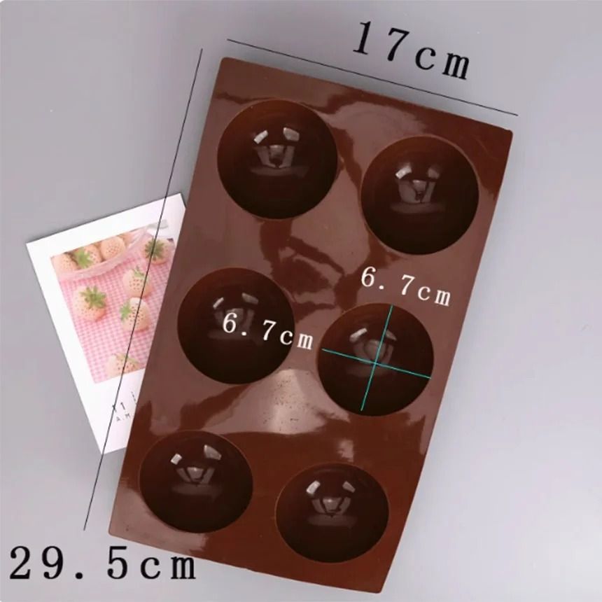 Semi Round Silicone Cake Mousse Mold Chocolate Baking Mold 5