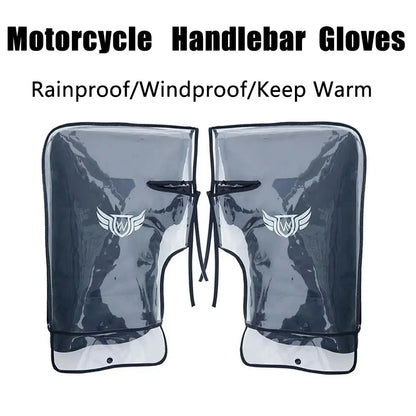 Motorcycle Handlebar Gloves Waterproof Winter Windproof Handle Covers