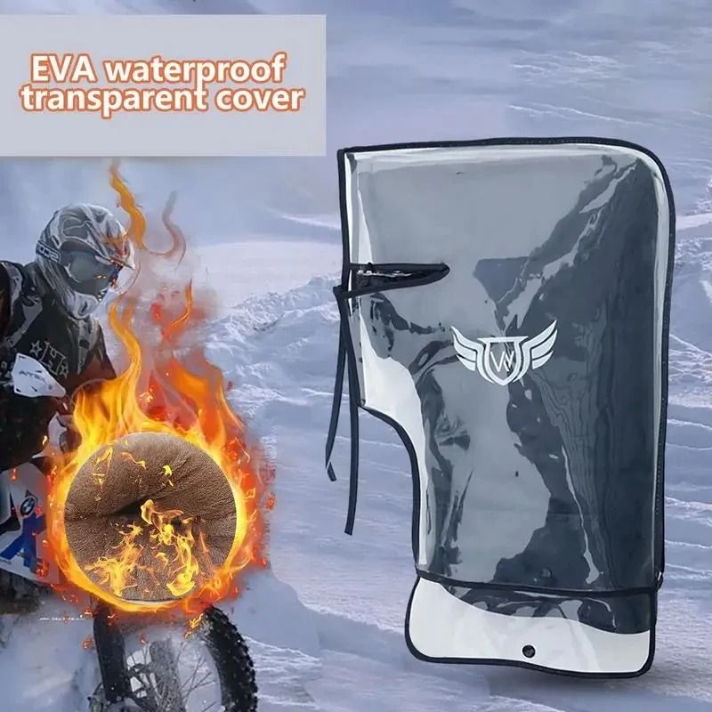 Motorcycle Handlebar Gloves Waterproof Winter Windproof Handle Covers 1