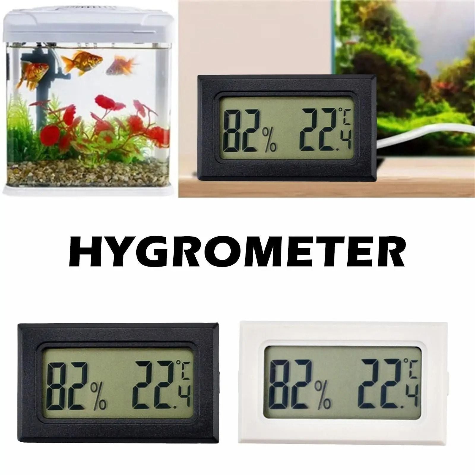Mini LCD Digital Thermometer and Hygrometer for Indoor Use