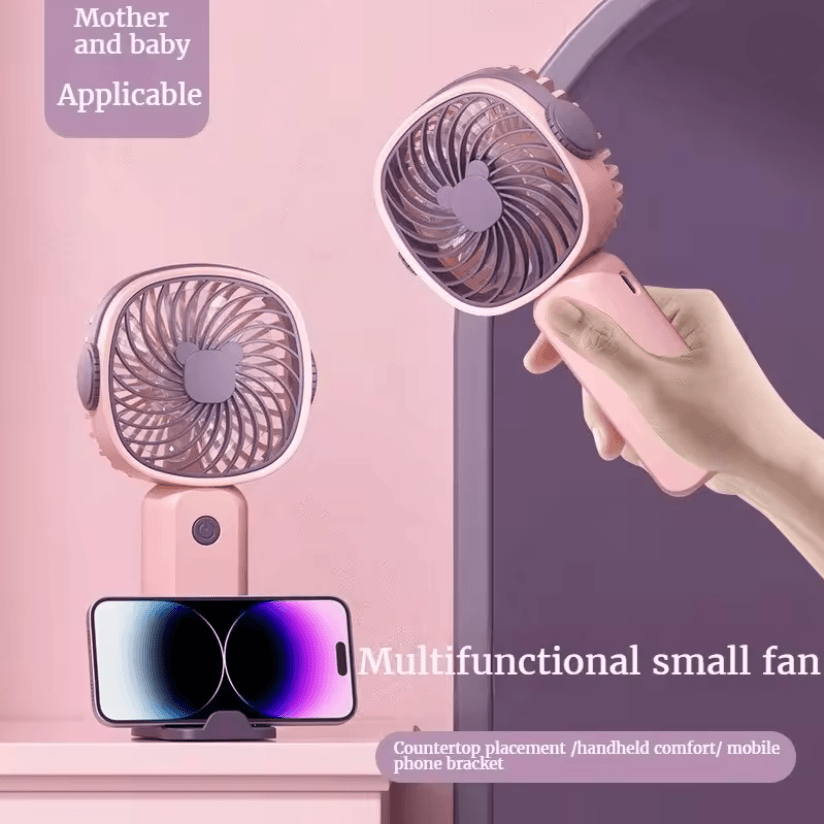 BreezeMate Mini USB Handheld Fan Portable Rechargeable Desktop Cooling Fan 1
