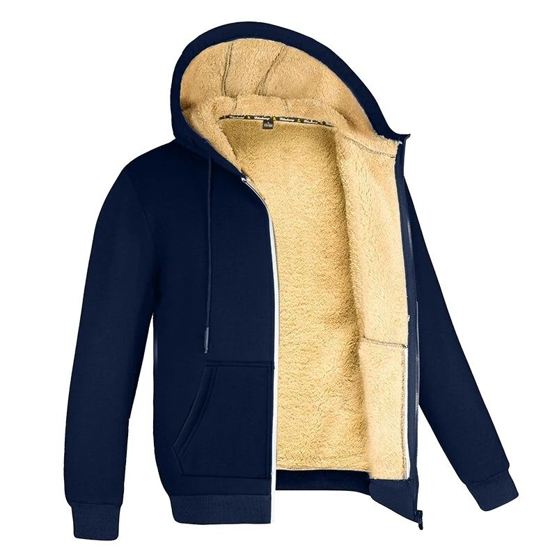 Winter Fleece Hooded Jacket Warm Thick Lambswool Coat For Men And Women 7