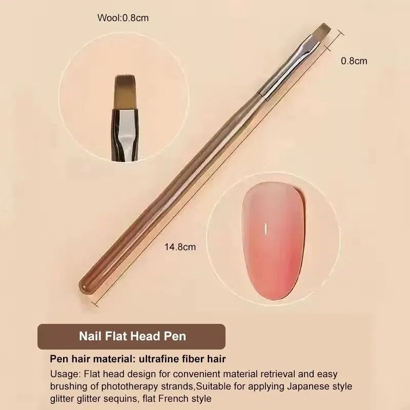 Women 9Piece UV Gel Nail Brush Liner DIY Painting Pen Set 3