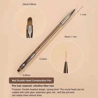 Women 9Piece UV Gel Nail Brush Liner DIY Painting Pen Set 5