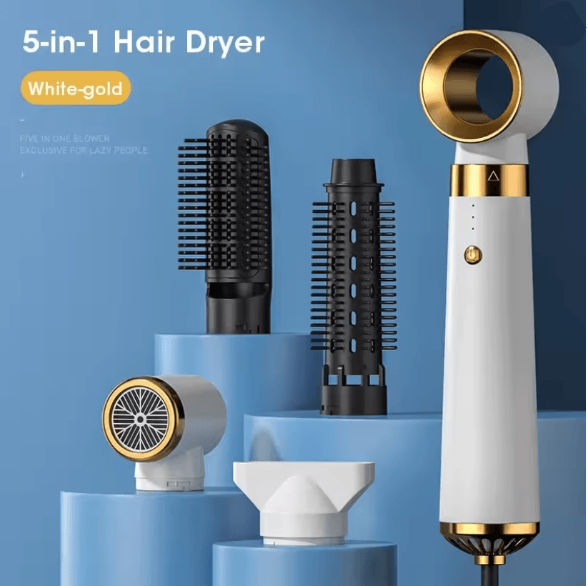 StylePro 5 In 1 Hair Dryer Brush Hot Air Comb And Curling Tool 5