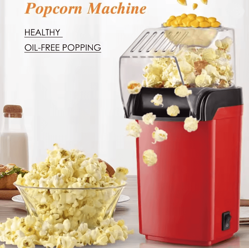 PopMaster 220V Automatic Popcorn Maker Electric Home Popcorn Machine