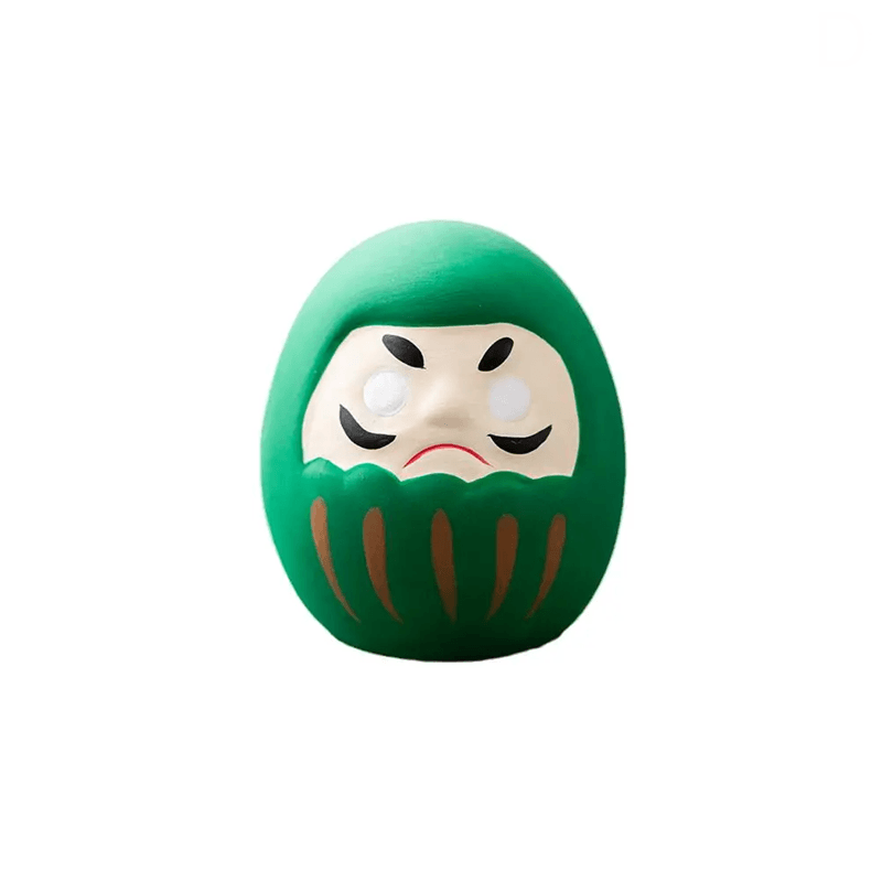 Japanese Ceramic Daruma Lucky Charm  Handmade Fortune Ornament For Home And Office Decor 6