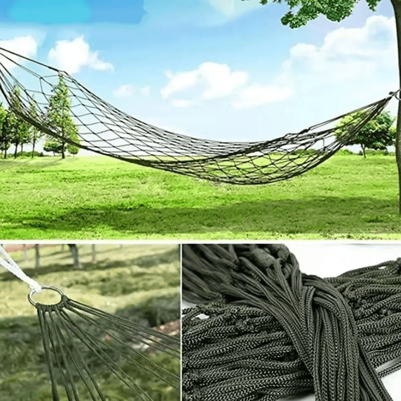 OutdoorFlex Nylon Mesh Hammock  Lightweight Camping And Garden Sleeping Net Bed 2