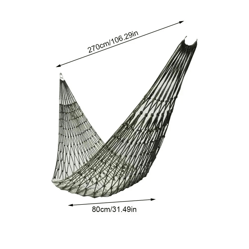 OutdoorFlex Nylon Mesh Hammock  Lightweight Camping And Garden Sleeping Net Bed 4