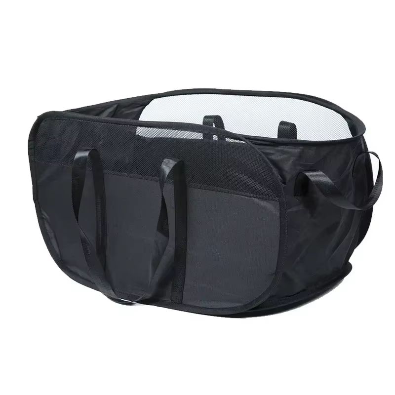 Creative Mesh Laundry Popup Hamper  Foldable Lightweight Laundry Basket With Durable Handles For La 7