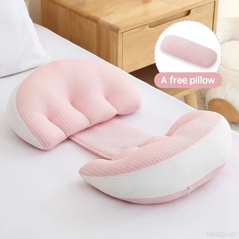 PANGDUBE Pregnancy Pillow With Free Auxiliary Pillow  Cotton Waist Support Body Pillow For Pregnant 7