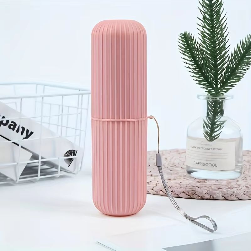 Travel Toothbrush Set With Portable Case Rinse Cup  Toothpaste Holder  AlcoholFree Compact Oral Car 5