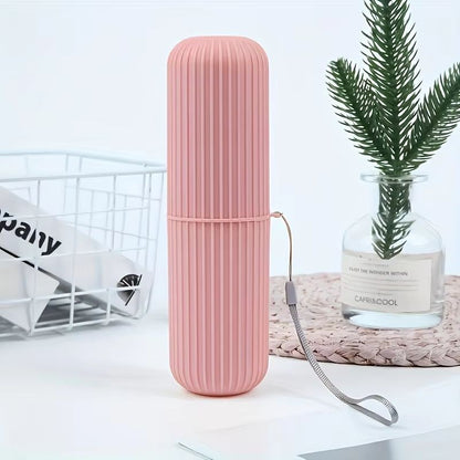 Travel Toothbrush Set With Portable Case Rinse Cup  Toothpaste Holder  AlcoholFree Compact Oral Car 8
