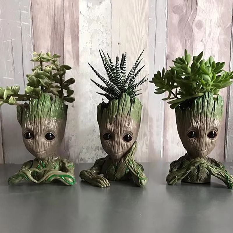 Groot Planter Flower Pot Set  TreeMan Character Indoor Planter  Home Office Decor Gift 1