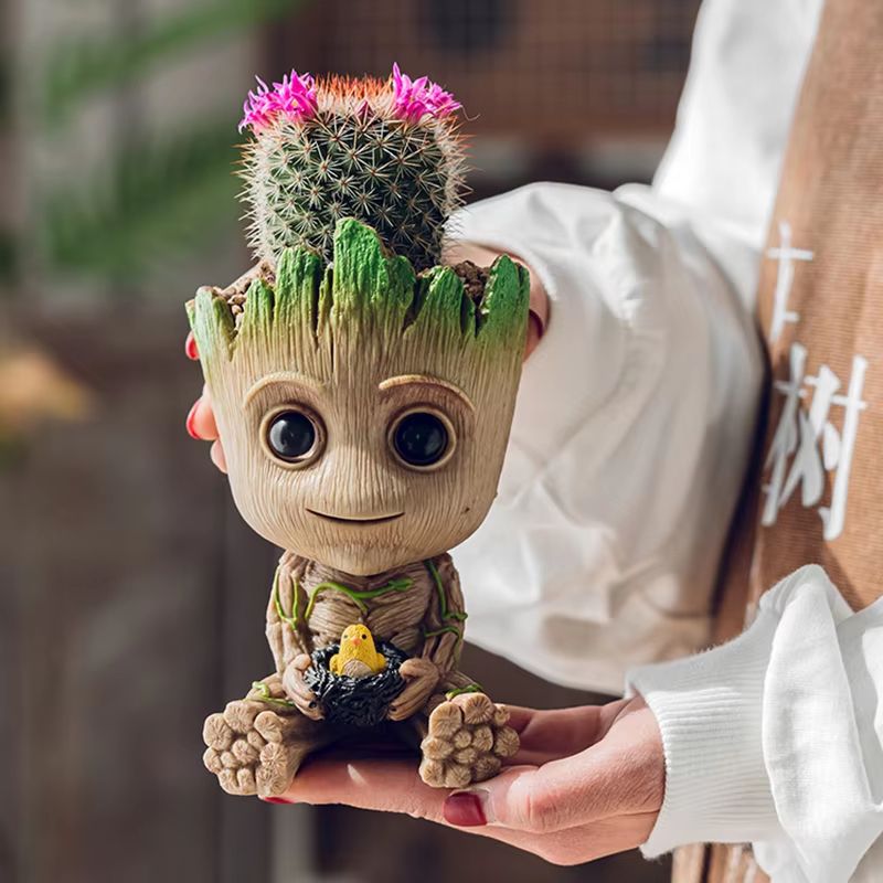 Groot Planter Flower Pot Set  TreeMan Character Indoor Planter  Home Office Decor Gift 4