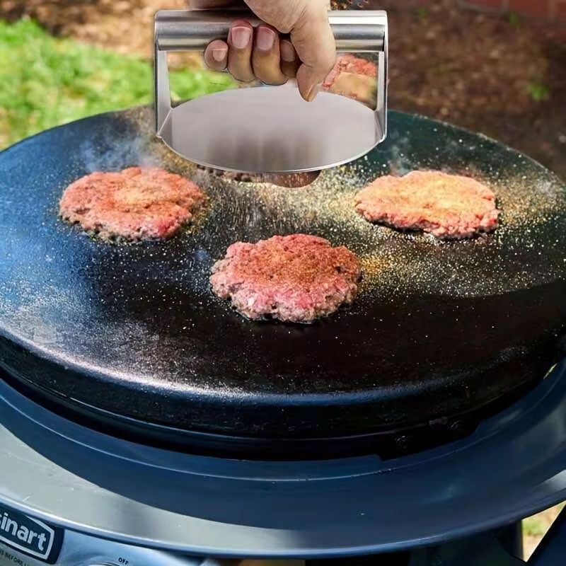 304 Stainless Steel Round Meat Mold  HeavyDuty Patty Maker For Home  Commercial Use 4