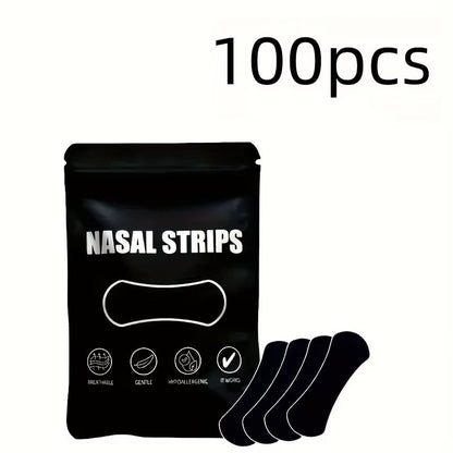 30Piece Black Adhesive Nasal Strips  ExtraLong Lasting Advanced Relief For Cough Snoring  Congestio 5