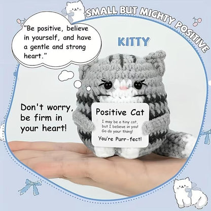 Handmade Cat Accessories With Positive Energy Cards  AnimeStyle Polyester Home Decor Gift 4
