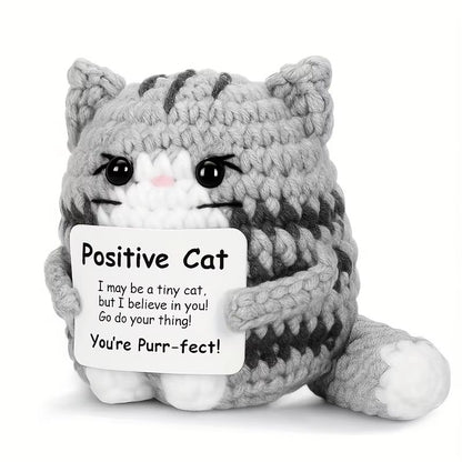 Handmade Cat Accessories With Positive Energy Cards  AnimeStyle Polyester Home Decor Gift 6