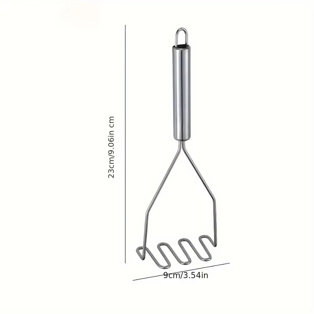 Stainless Steel Wave Potato Masher  Durable Kitchenware For Vegetables  Fruit Puree 3