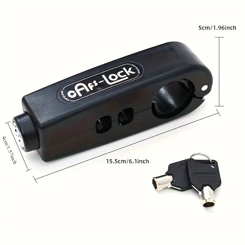 HeavyDuty AntiTheft Brake Lever Lock For Bikes Scooters  Motorcycles  Durable ABS Lock With Easy Ca 1