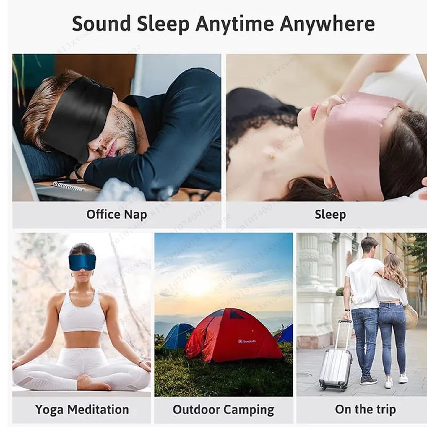 Eyepatch Sleep Mask For Eyes Cover  Soft Padded Travel Sleeping Aid Eye Shade Blindfold 3