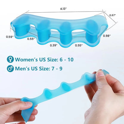 Silicone Toe Separator Finger Spacer  Flexible Toe Straightener For Hammer Valgus  Foot Care 1