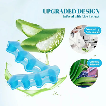 Silicone Toe Separator Finger Spacer  Flexible Toe Straightener For Hammer Valgus  Foot Care 4