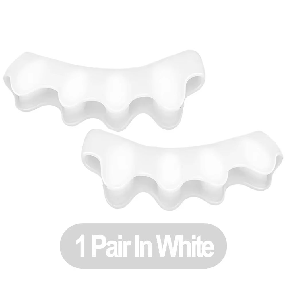 Silicone Toe Separator Finger Spacer  Flexible Toe Straightener For Hammer Valgus  Foot Care 10