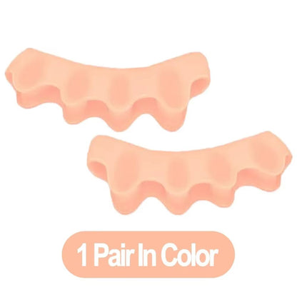 Silicone Toe Separator Finger Spacer  Flexible Toe Straightener For Hammer Valgus  Foot Care 7
