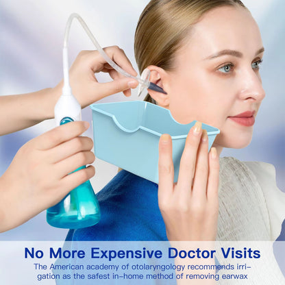 Manual Ear Irrigation Flushing System | Ear Wax Removal Kit Safe & Effective Ear Water Cleaning