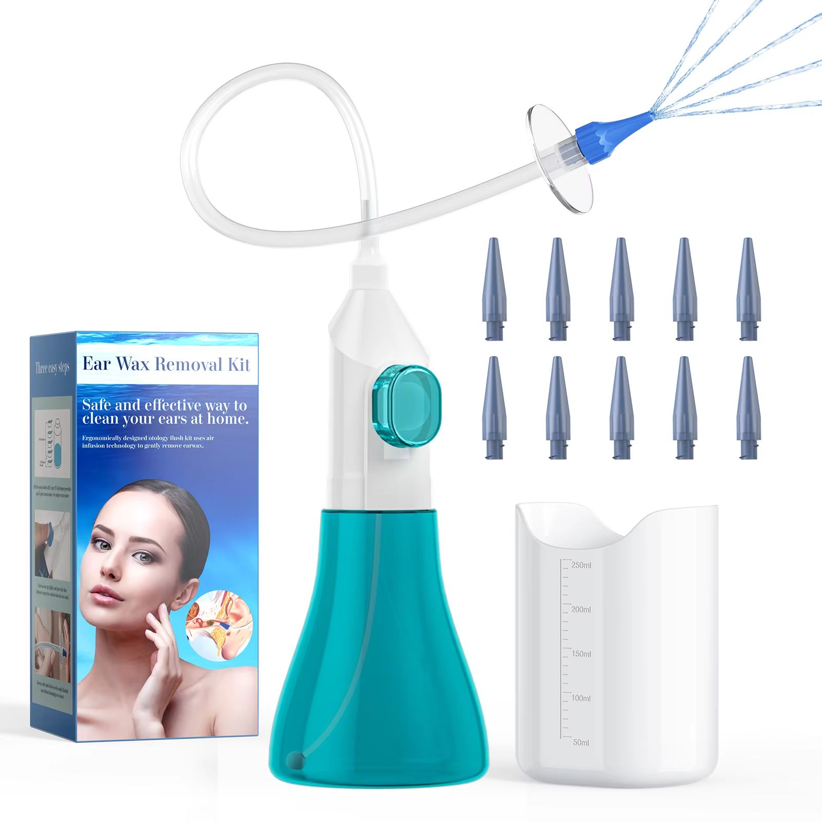Manual Ear Irrigation Flushing System  Ear Wax Removal Kit Safe  Effective Ear Water Cleaning 1