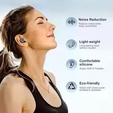 Silicone Ear Plugs For Sleeping  Swimming  NoiseReduction Waterproof Ear Plug Set 3