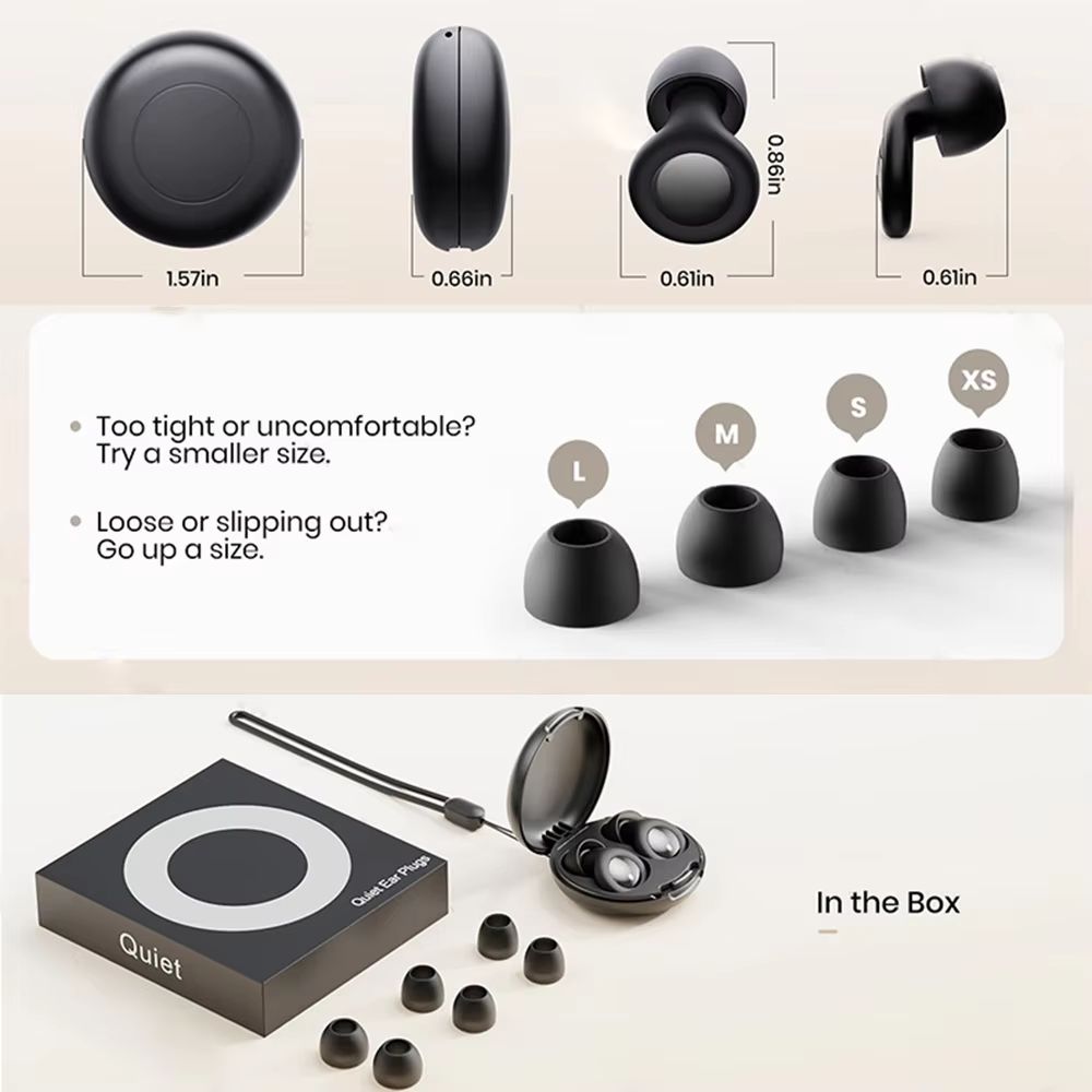 Silicone Ear Plugs For Sleeping  Swimming  NoiseReduction Waterproof Ear Plug Set 5