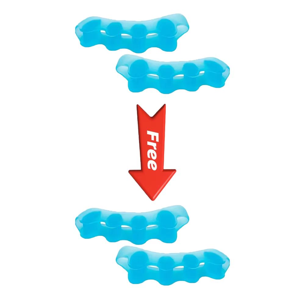 Silicone Finger  Toe Protector  Flexible Toe Separators Straighteners  Bunion Pain Relief FootCare  6