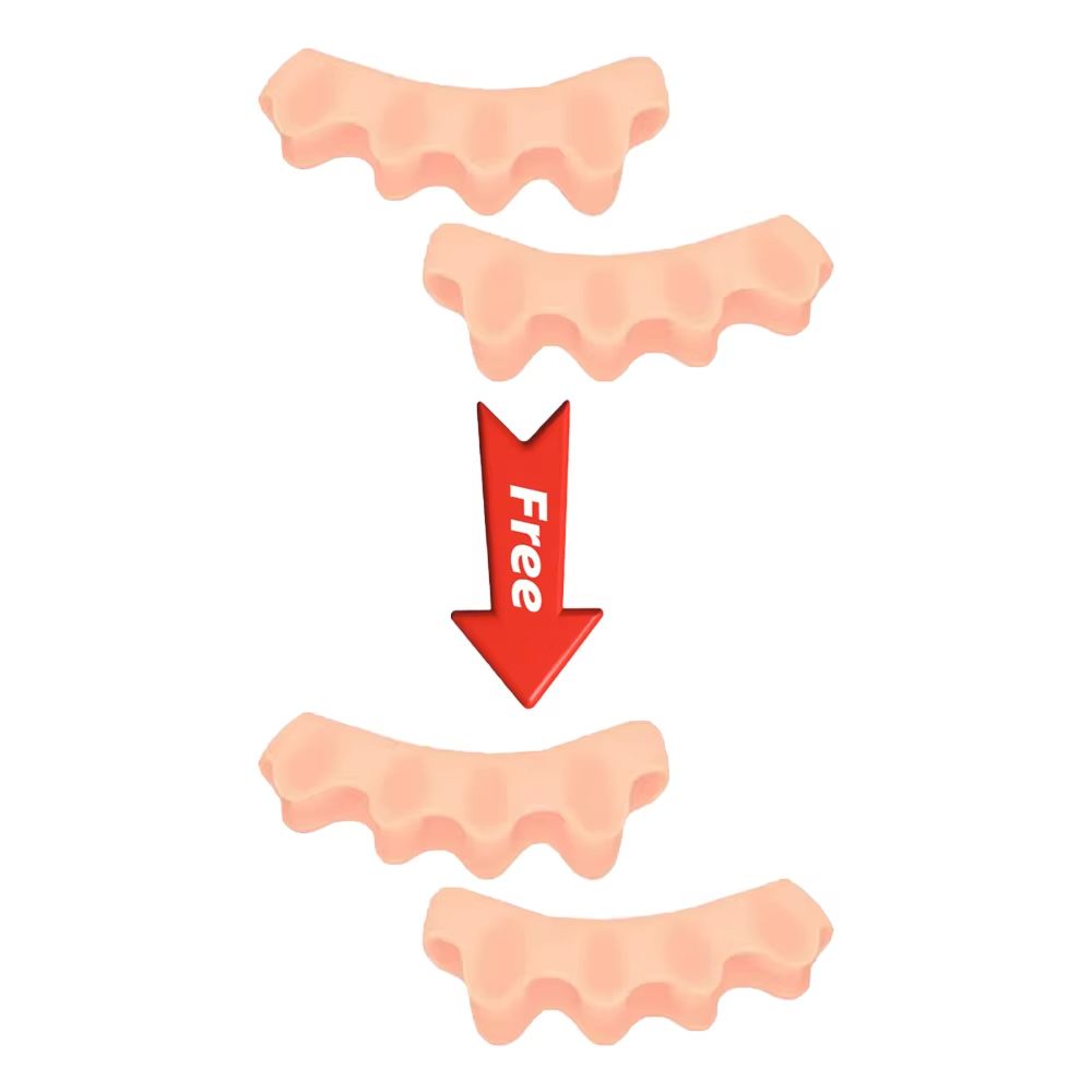 Silicone Finger  Toe Protector  Flexible Toe Separators Straighteners  Bunion Pain Relief FootCare  7