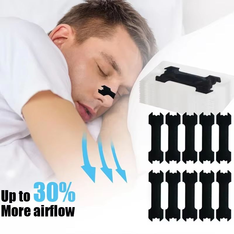 60/30/10 PCS Extra-Strength Nasal Strips | Noise-Reduction, Waterproof Nasal Strips for Better Sleep, Anti-Snoring & Nos