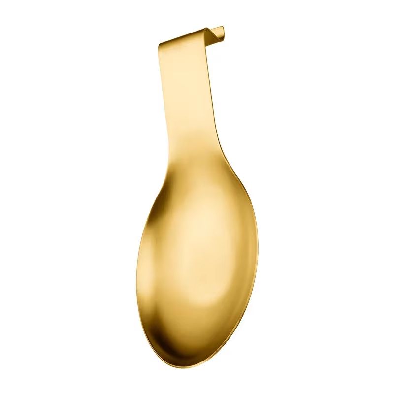 GoldPlated Thickened Stainless Steel Tableware Spoon Shelf  Buffet Clip Tray  Radium HotelGrade Kit 4