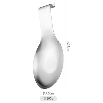 GoldPlated Thickened Stainless Steel Tableware Spoon Shelf  Buffet Clip Tray  Radium HotelGrade Kit 6