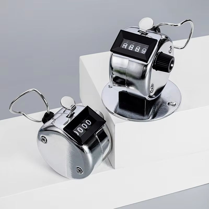 Digital Hand Tally Counter Manual Counting Clicker  4Digit Number Handheld Training Counter For Gol 1