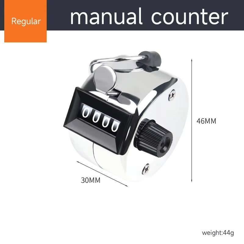 Digital Hand Tally Counter Manual Counting Clicker  4Digit Number Handheld Training Counter For Gol 5