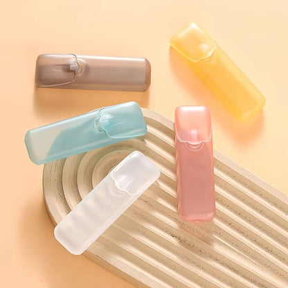 Mini Transparent Travel Storage Box  Portable Toothpick  Cotton Swab Organizer For Outdoor Kitchen  4
