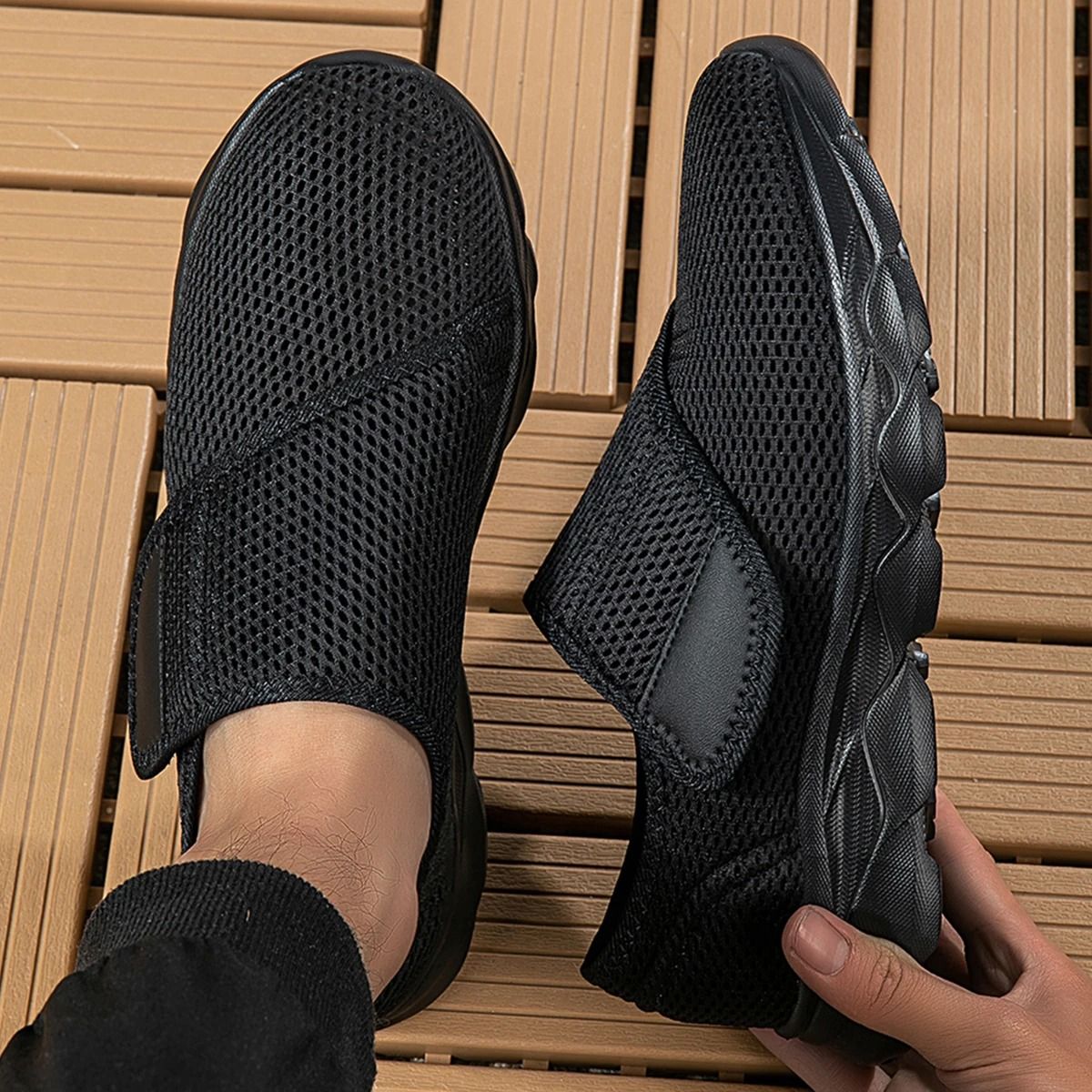 Orthopedic Wide Fit Walking Shoes For Swollen Feet And Diabetic Comfort 1