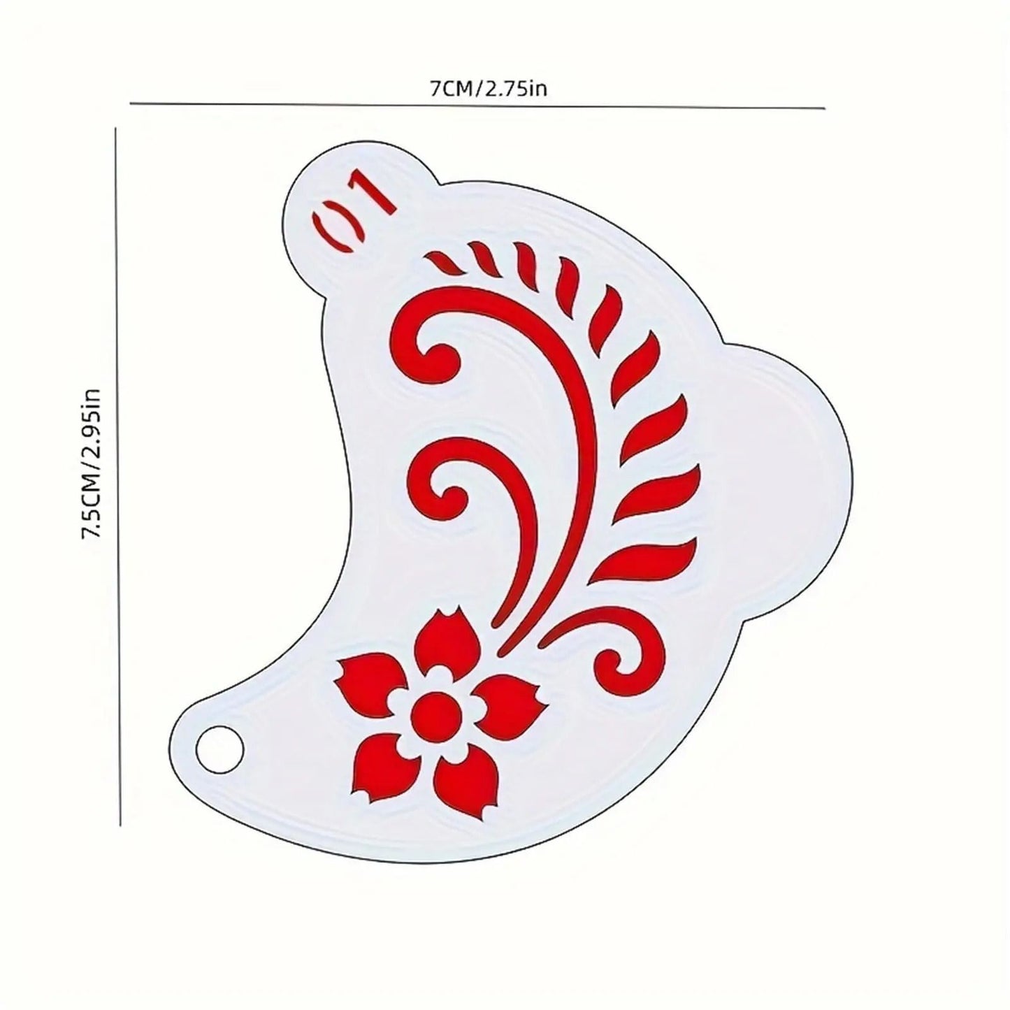 Reusable Face Painting Stencils With Floral And Pattern Designs  20Piece Set 1