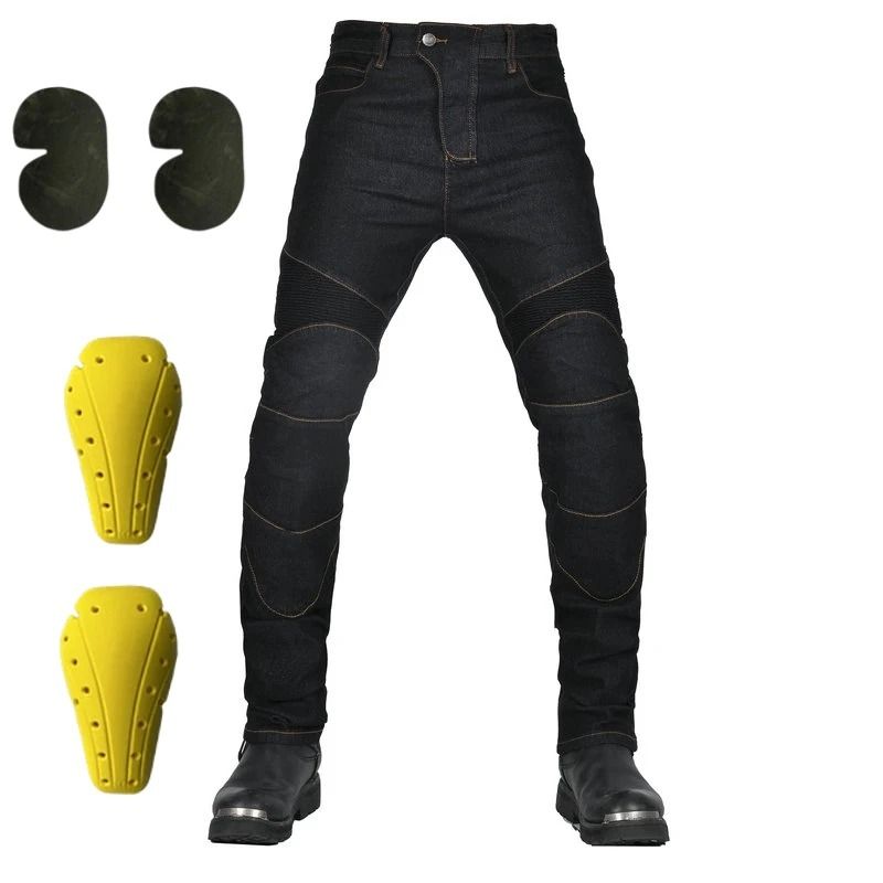 All-Season Motorcycle Riding Jeans – Anti-Fall Protective Biker Pants