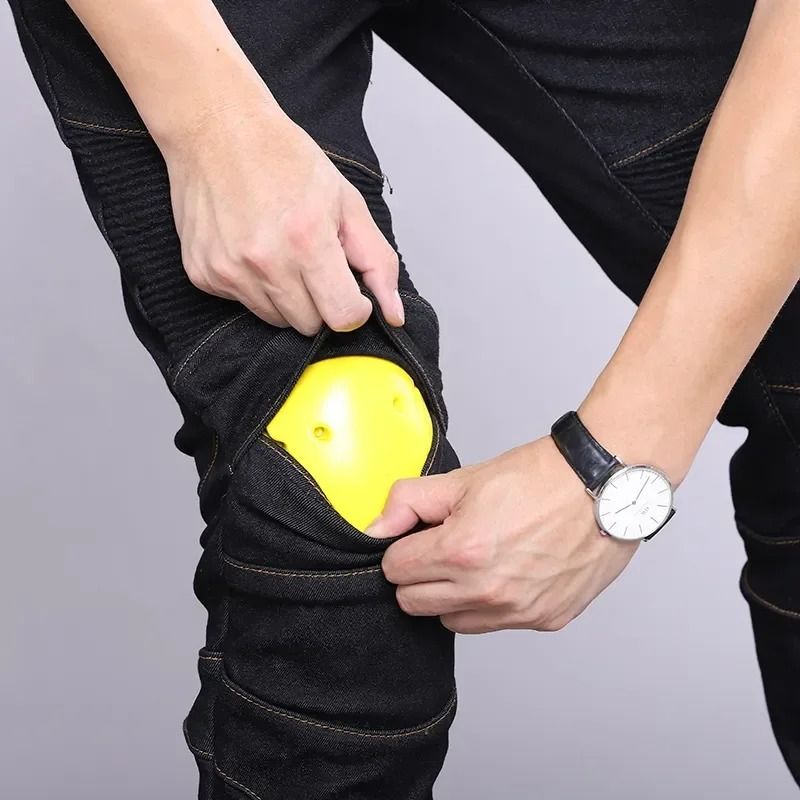 AllSeason Motorcycle Riding Jeans  AntiFall Protective Biker Pants 1