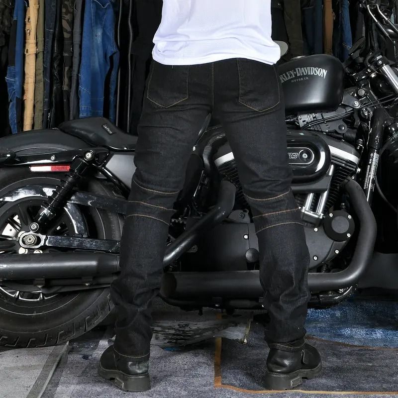AllSeason Motorcycle Riding Jeans  AntiFall Protective Biker Pants 2